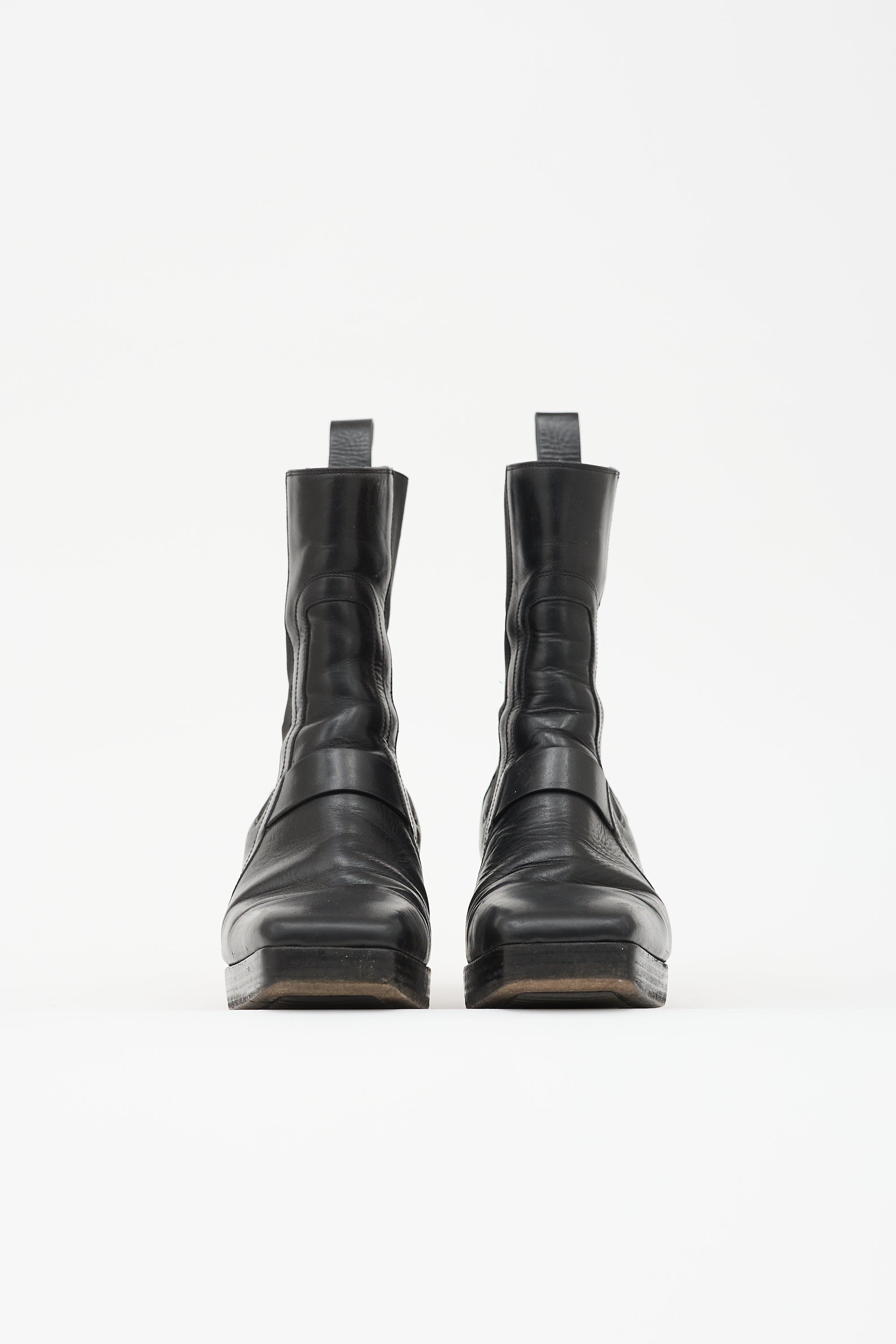 Rick Owens Leather Sliver Chelsea Boot