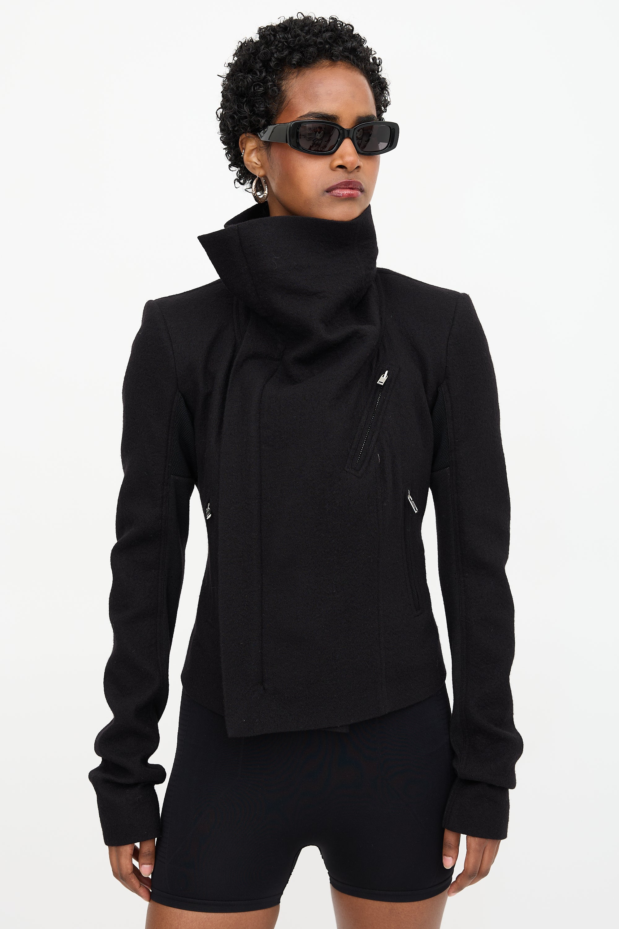 Rick Owens FW 2023 Wool High Neck Jacket