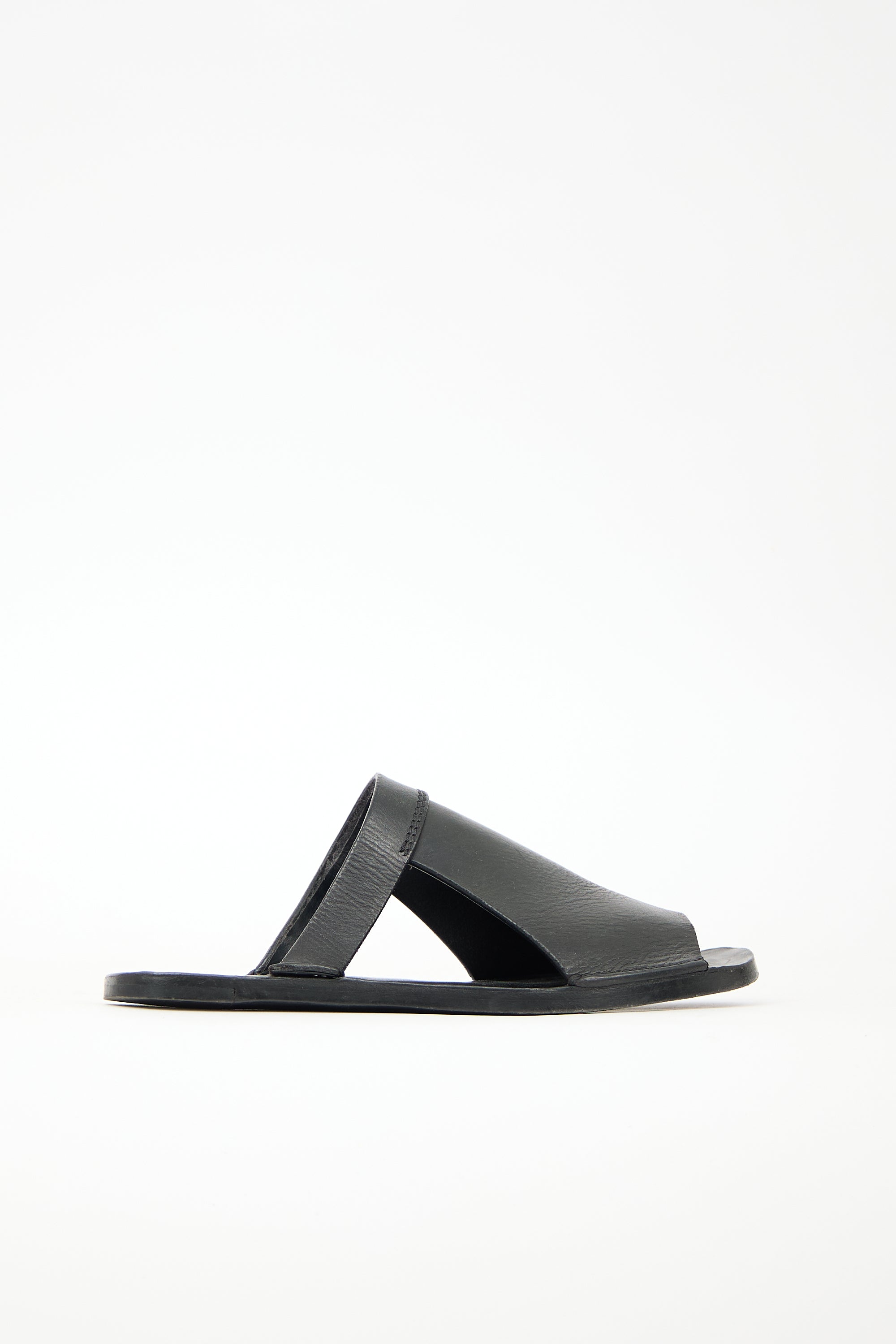 Rick Owens Leather Cut Out Sandal