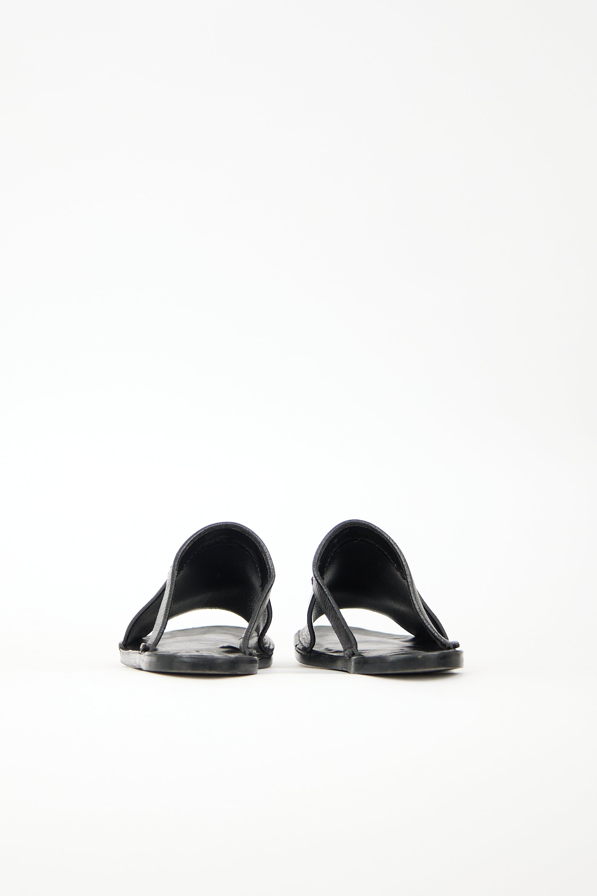 Rick Owens Leather Cut Out Sandal