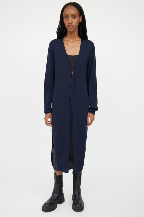 Rick Owens FW 2020 Navy Knit Cardigan