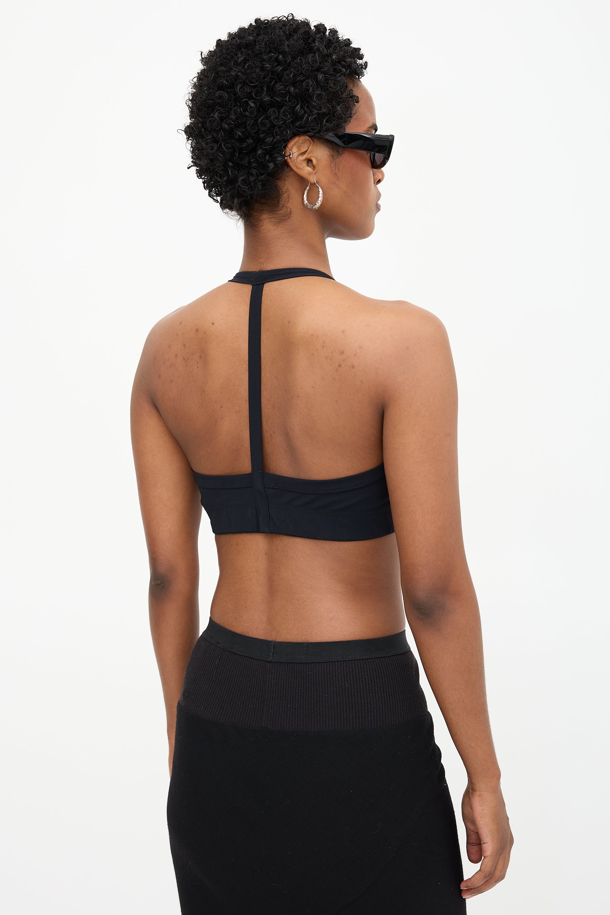 Rick Owens Nylon Jersey Triangle Bikini Top