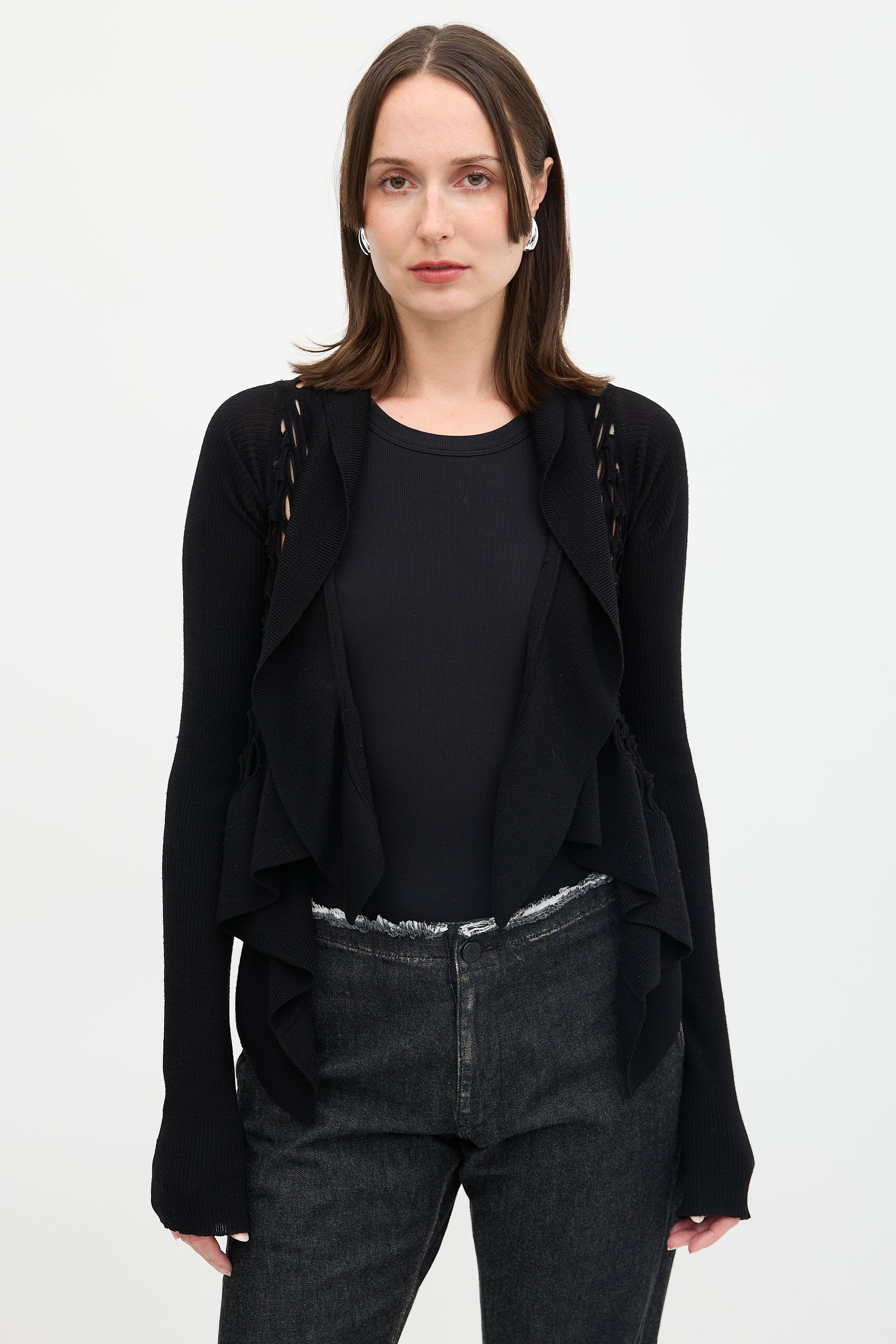 Rick Owens SS 2008 Hole Cardigan