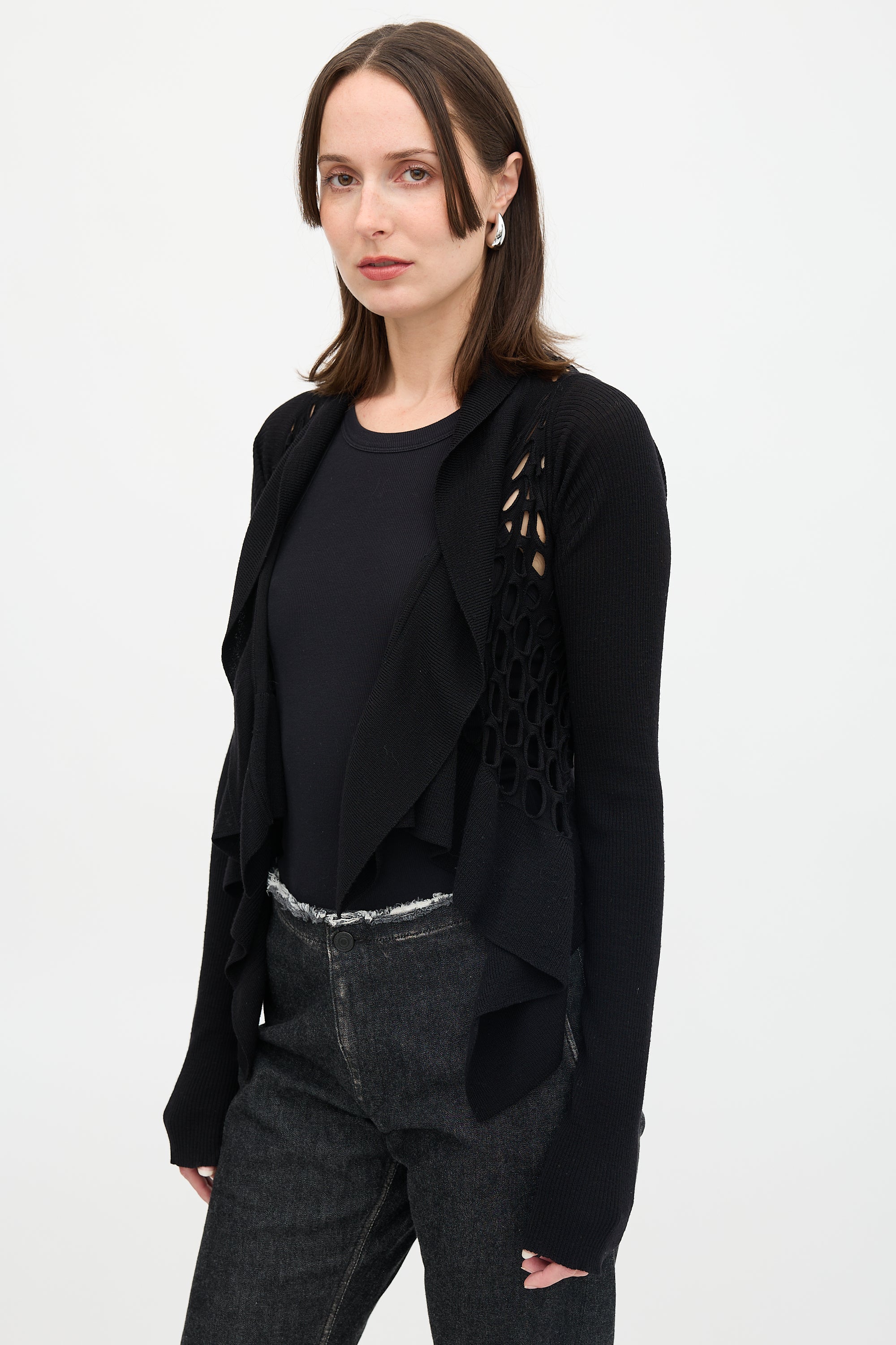 Rick Owens SS 2008 Hole Cardigan