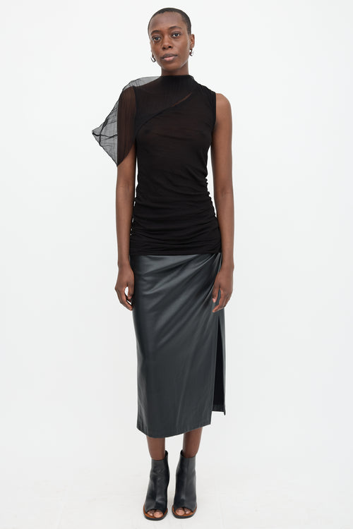 Rick Owens SS 2010 Organza Overlay Top