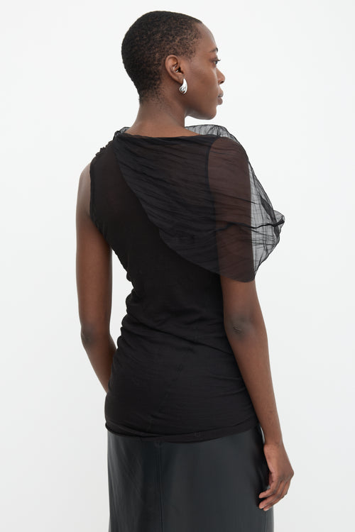 Rick Owens SS 2010 Organza Overlay Top