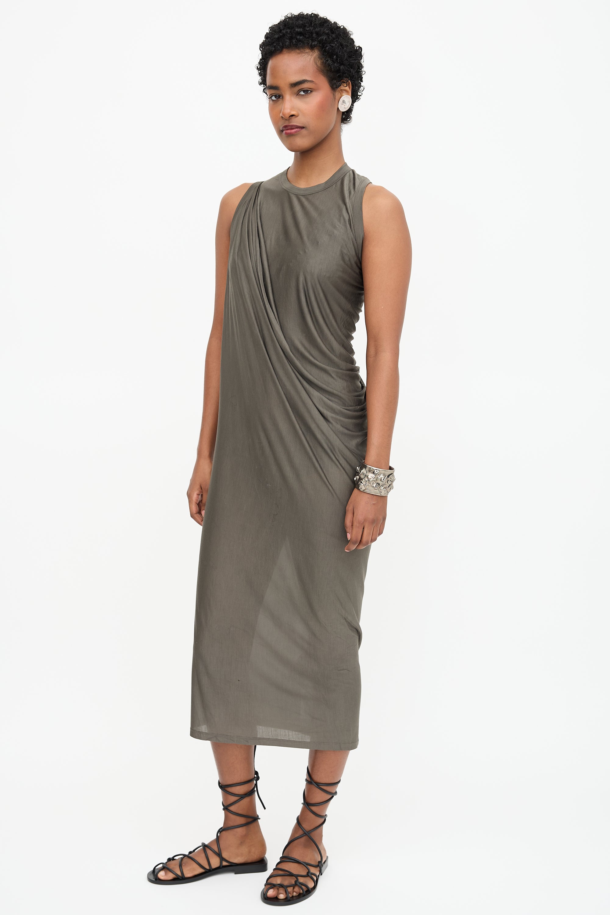 Rick Owens SS 2012 Silk Drape Dress