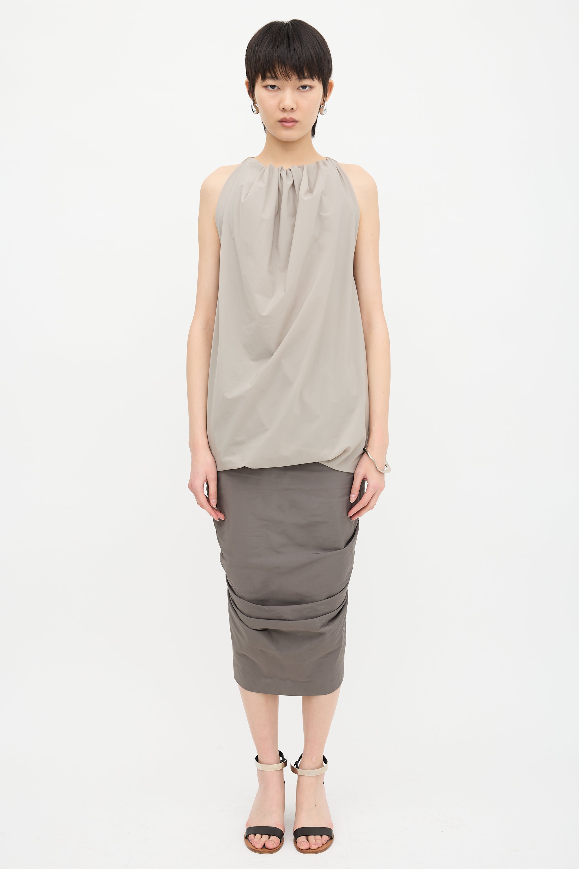 Rick Owens SS 2015 Nylon Balloon Blouse