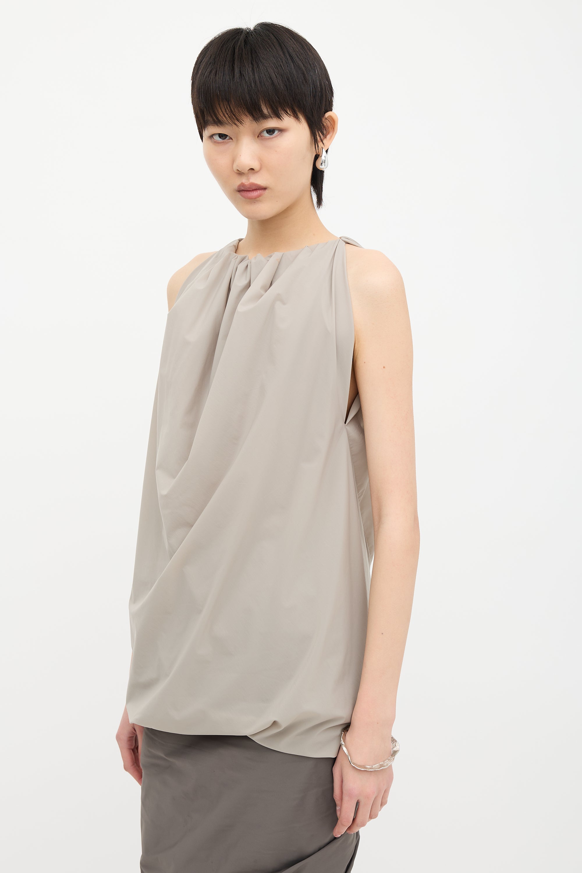 Rick Owens SS 2015 Nylon Balloon Blouse