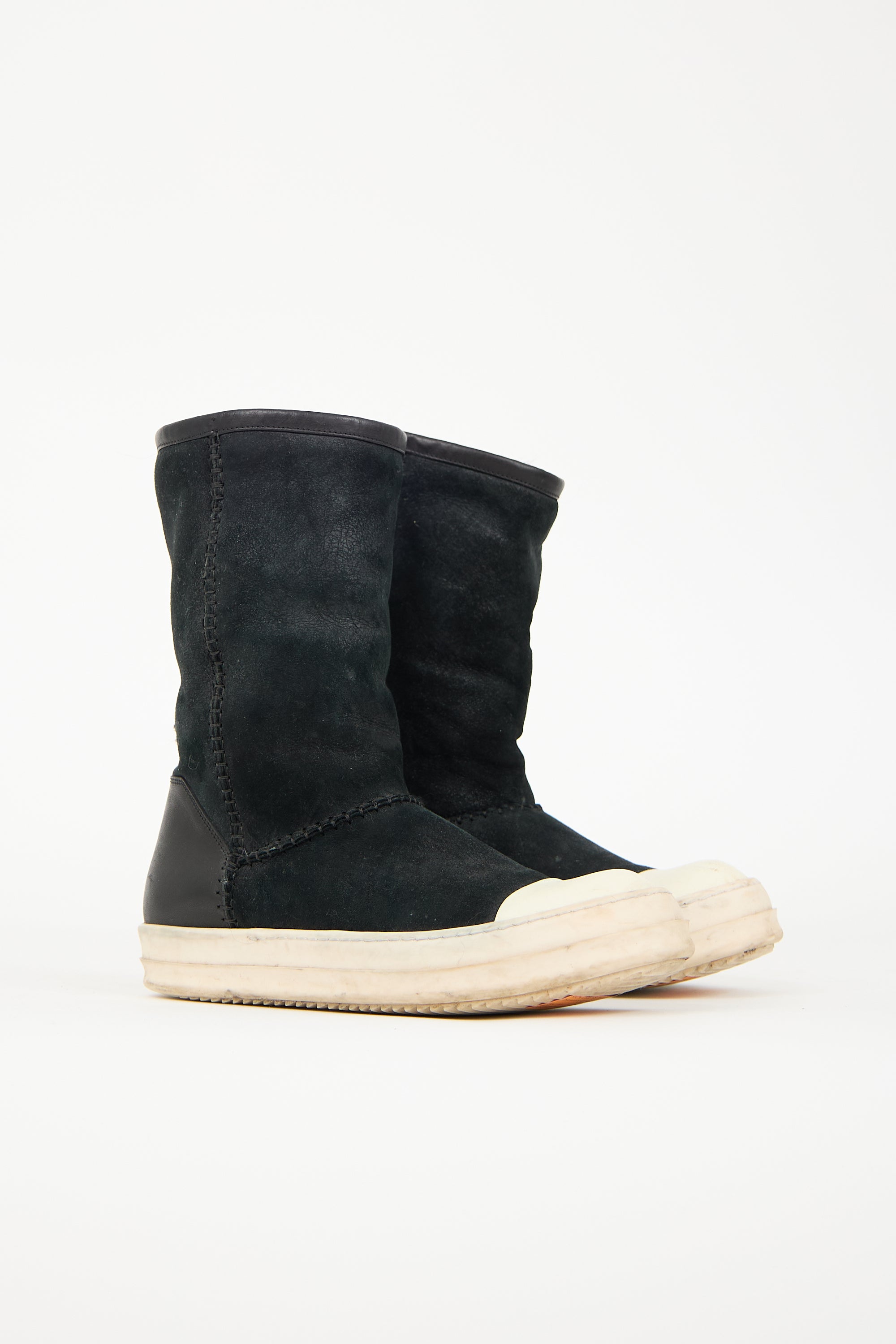 Rick Owens Shearling Creeper Boot