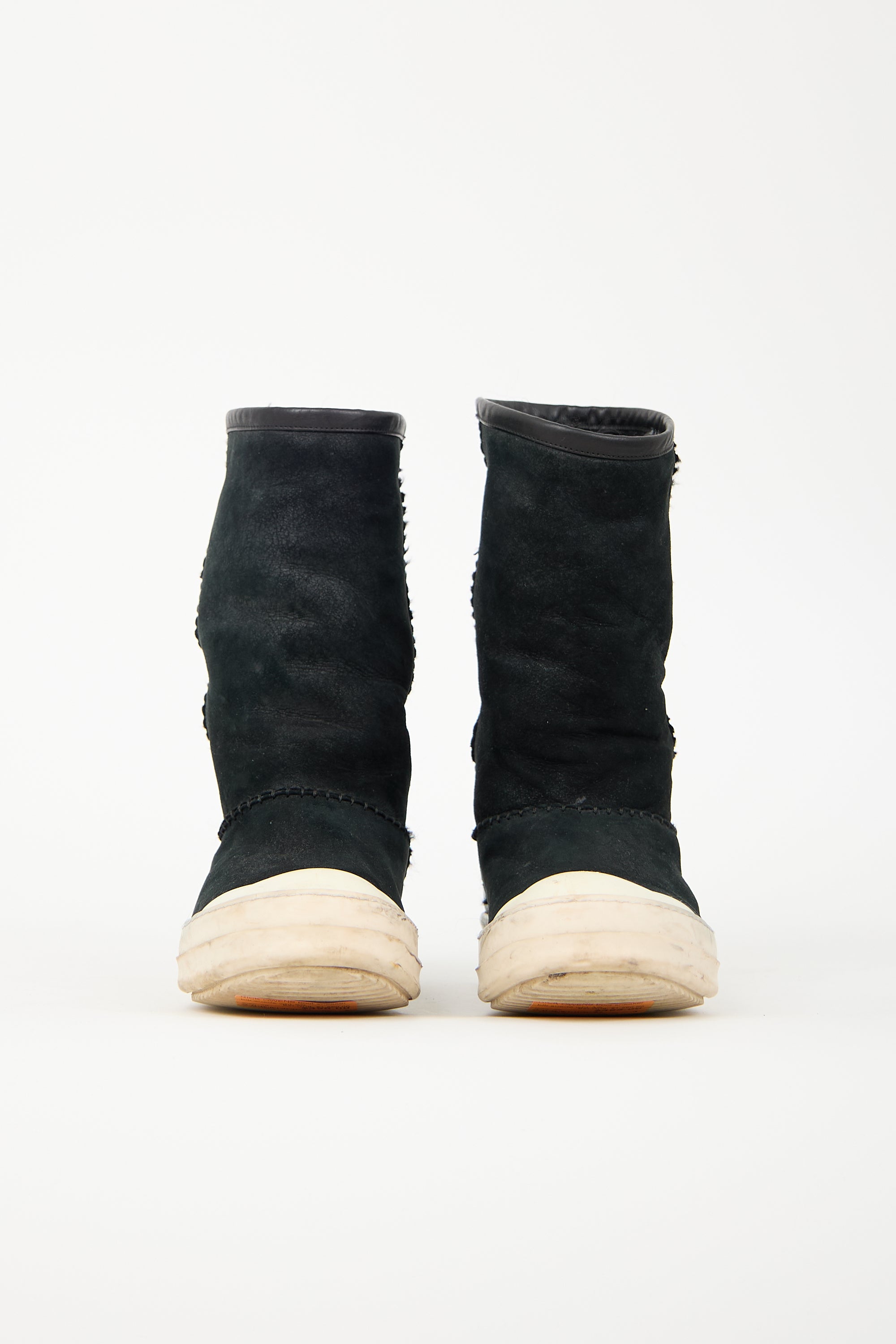 Rick Owens Shearling Creeper Boot