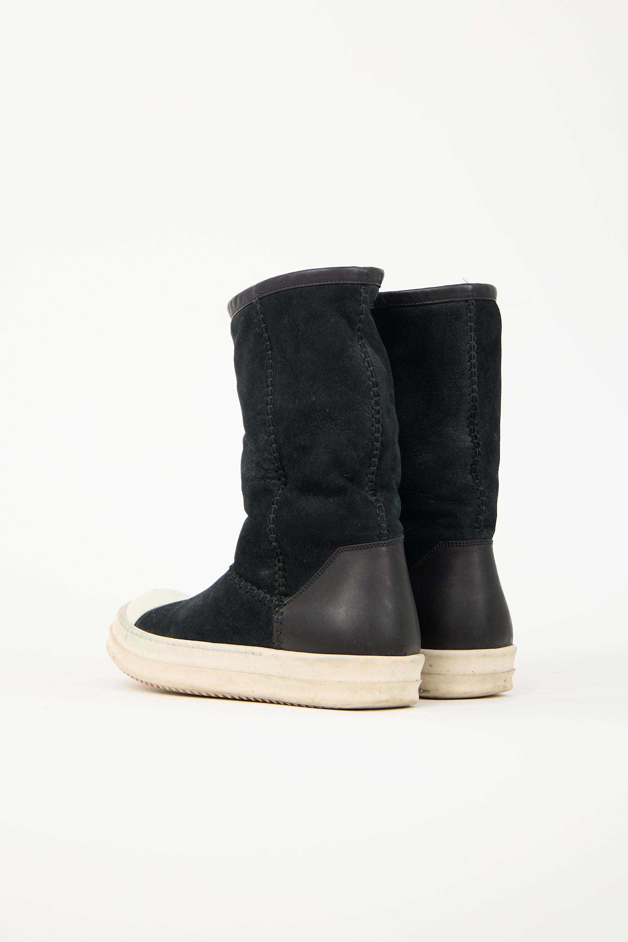 Rick Owens Shearling Creeper Boot