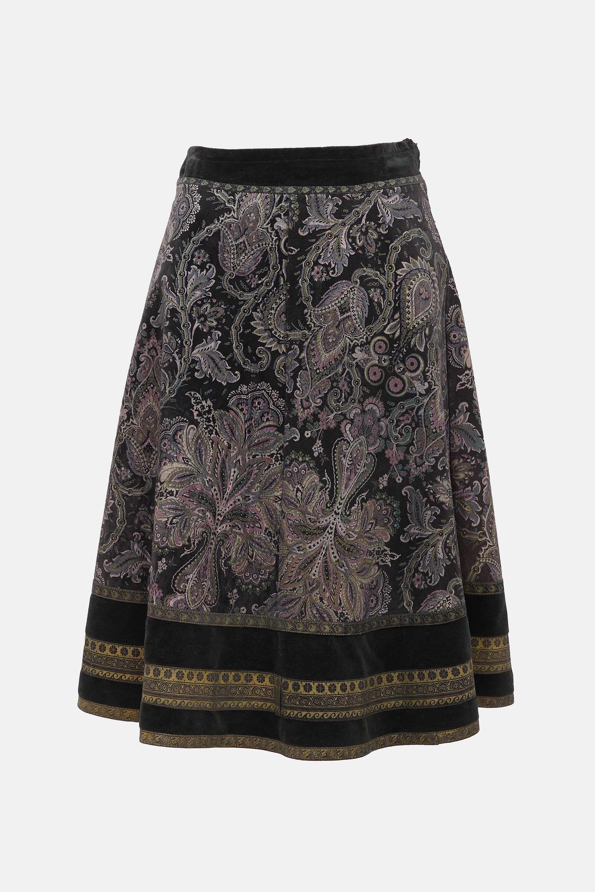 Roberto Cavalli 1970s Velour Patchwork Set