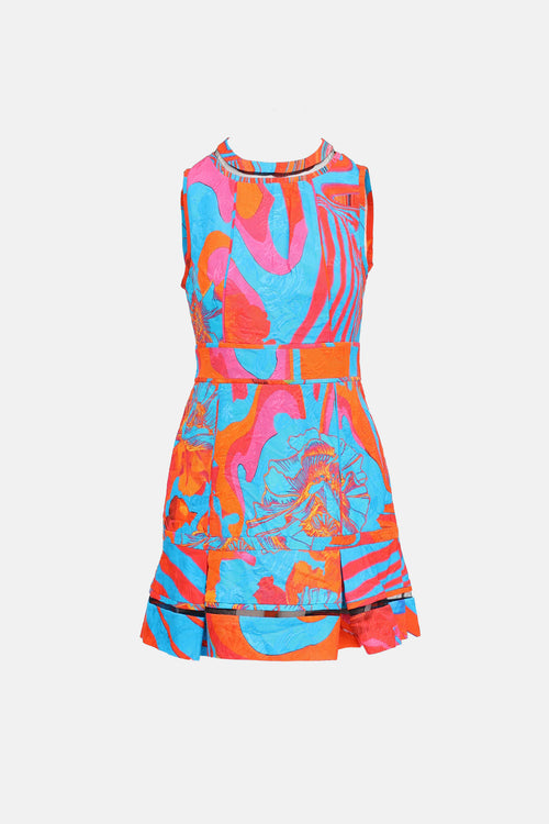 Roberto Cavalli 2015 Floral Mini Dress