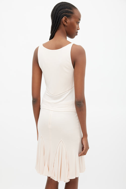 Roberto Cavalli Light Pink Camisole & Skirt Set