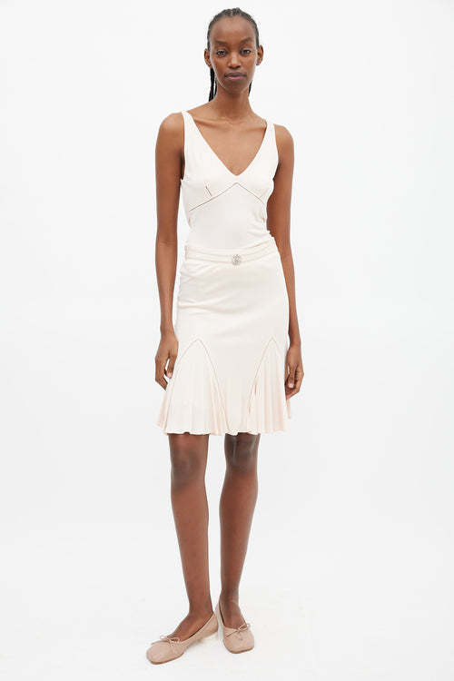 Roberto Cavalli Light Pink Camisole & Skirt Set