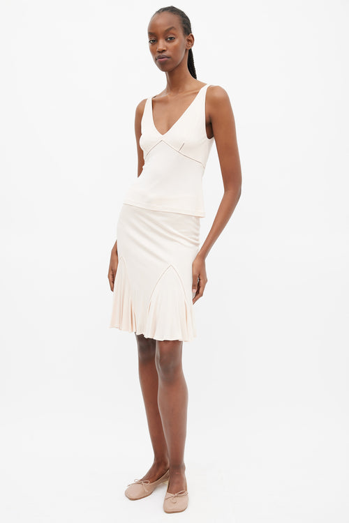 Roberto Cavalli Light Pink Camisole & Skirt Set