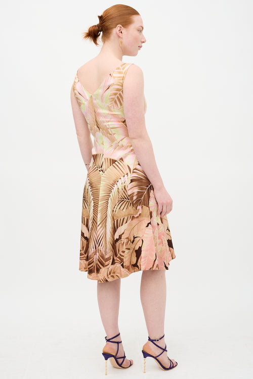 Roberto Cavalli Silk Floral Dress