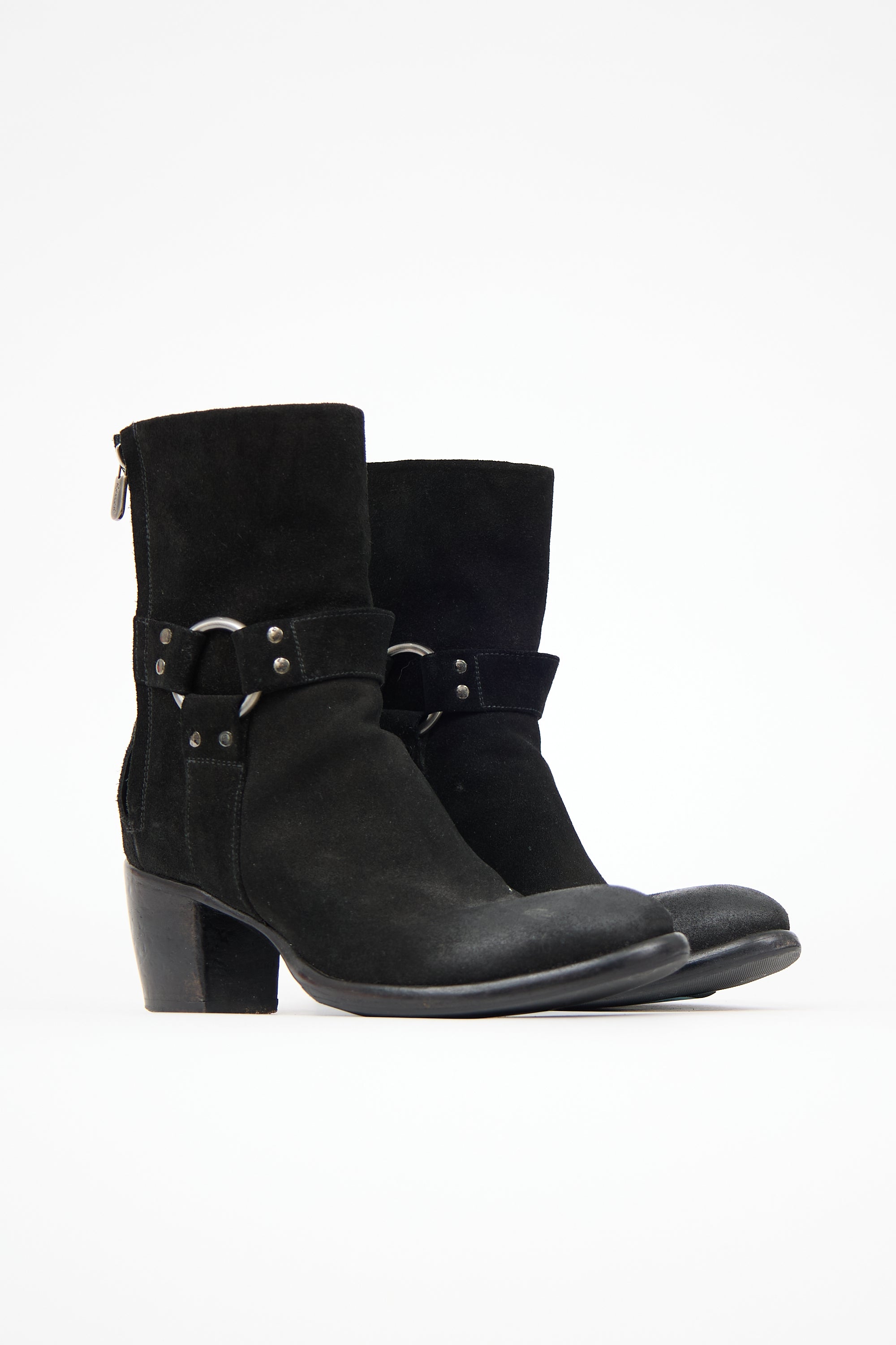 Rocco P. Suede Harness Boot