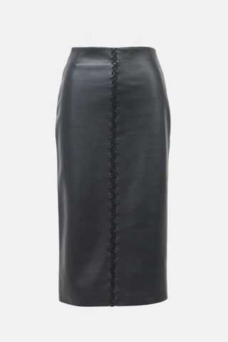 Rodebjer Leather Helen Stitch Skirt