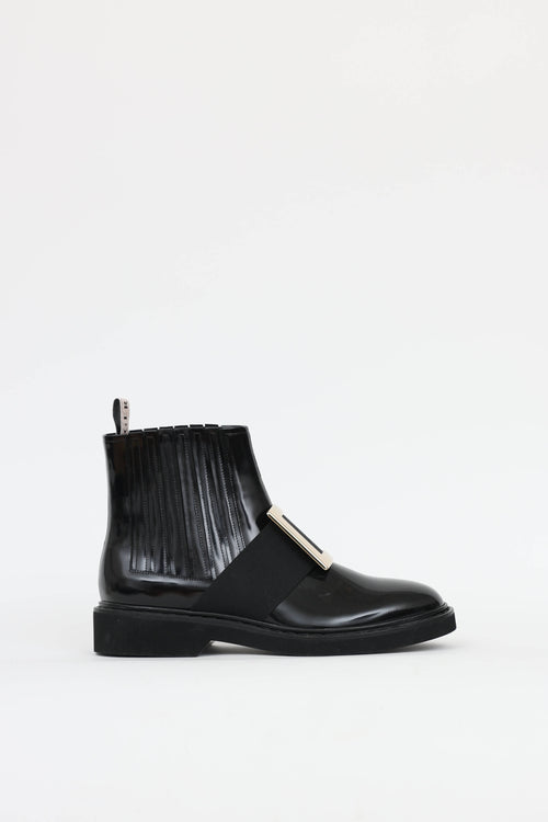 Roger Vivier Patent Viv' Rangers Boot