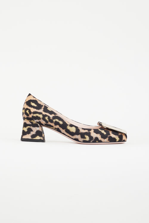 Roger Vivier Beige & Multicolour Belle Vivier Pump