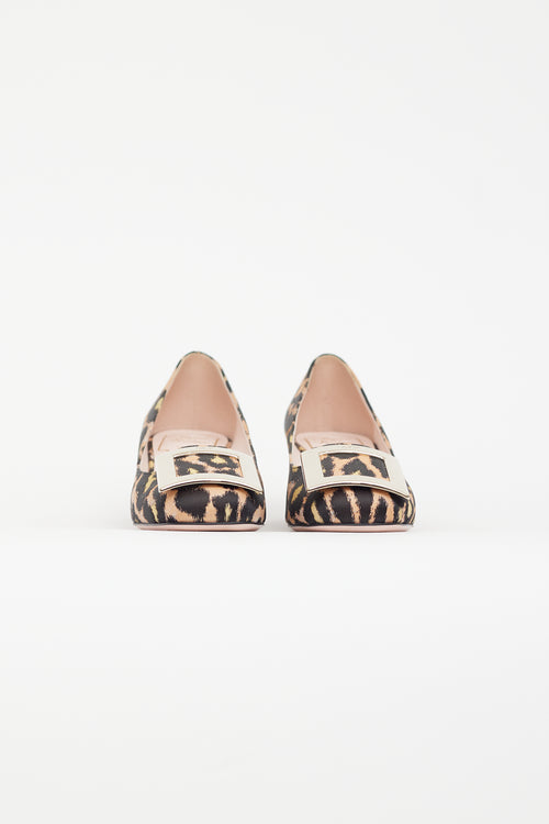 Roger Vivier Beige & Multicolour Belle Vivier Pump