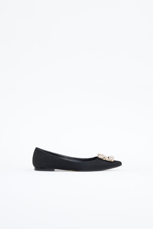 Roger Vivier Mesh Efflorescence Flat
