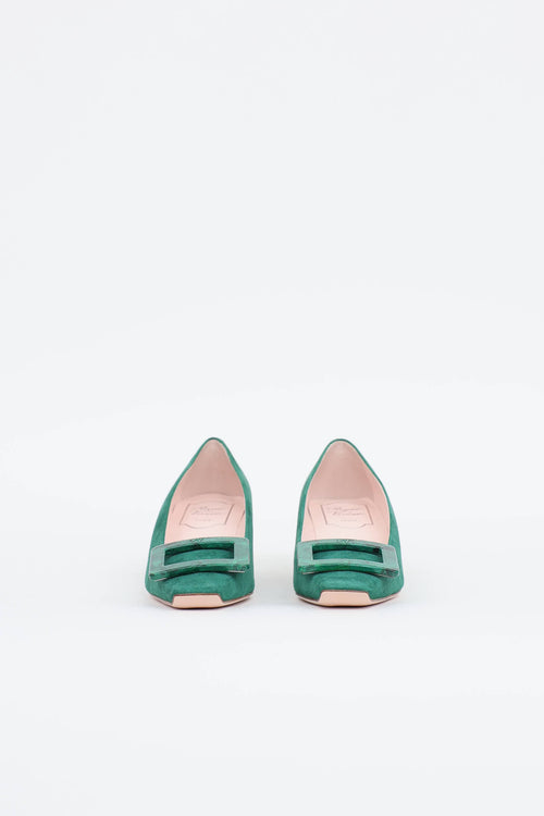 Roger Vivier Granite Buckle Belle Pump
