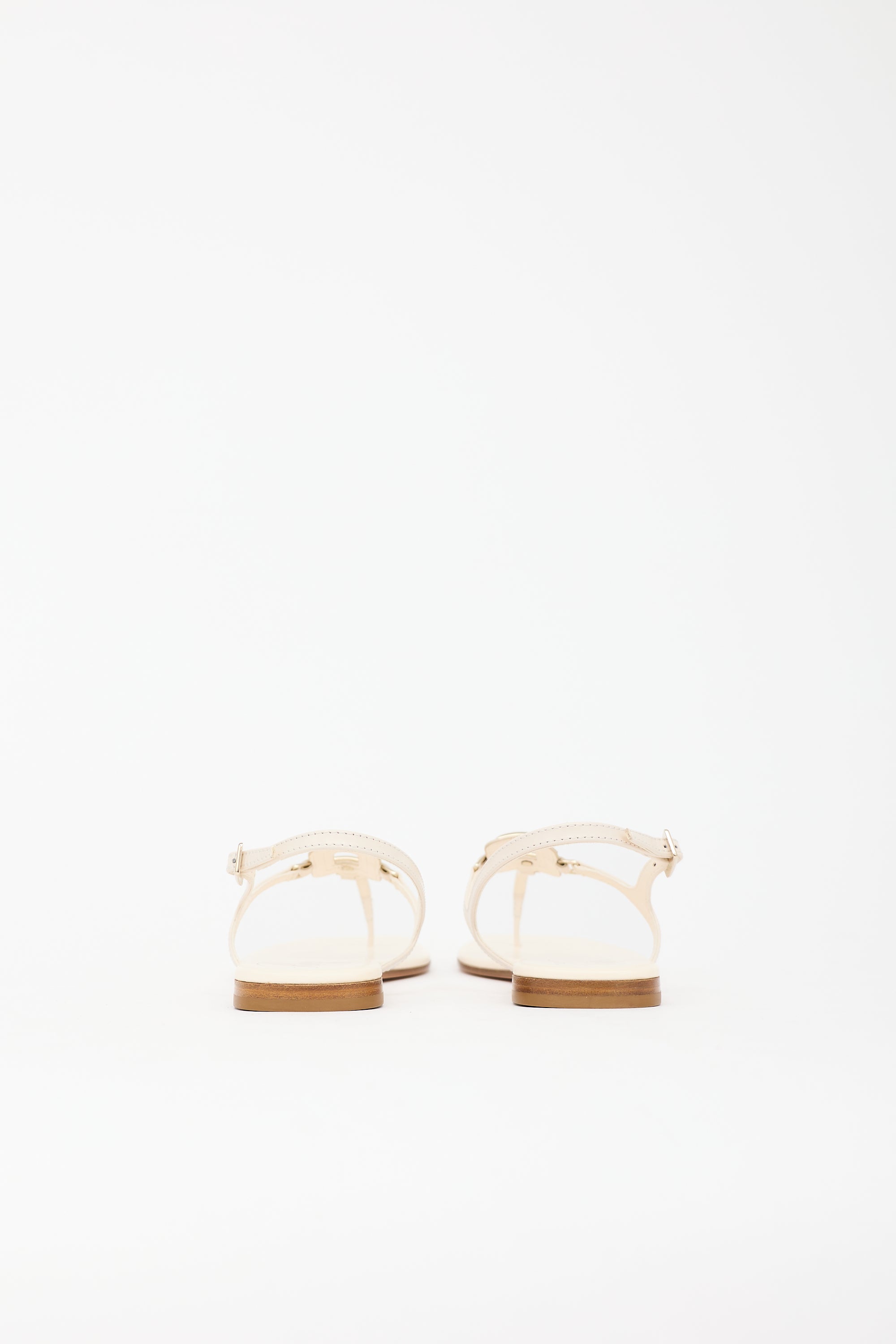 Roger Vivier Leather T-Strap Sandal
