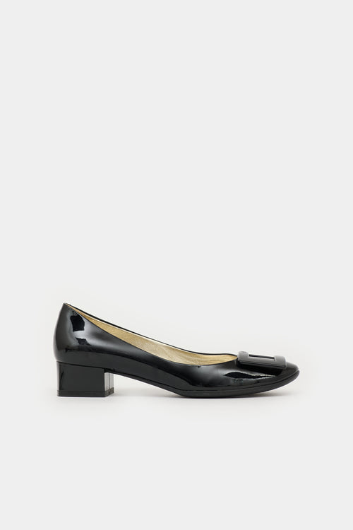 Roger Vivier Patent Leather Buckle Pump