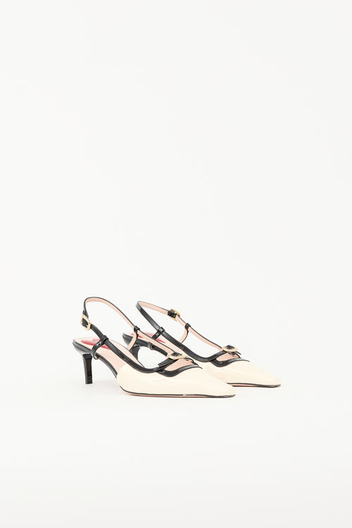 Roger Vivier Patent Buckle Slingback Pump