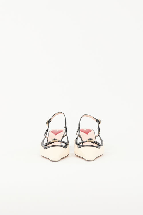 Roger Vivier Patent Buckle Slingback Pump