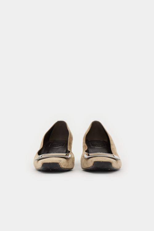 Roger Vivier Suede Belle Vivier  Pump