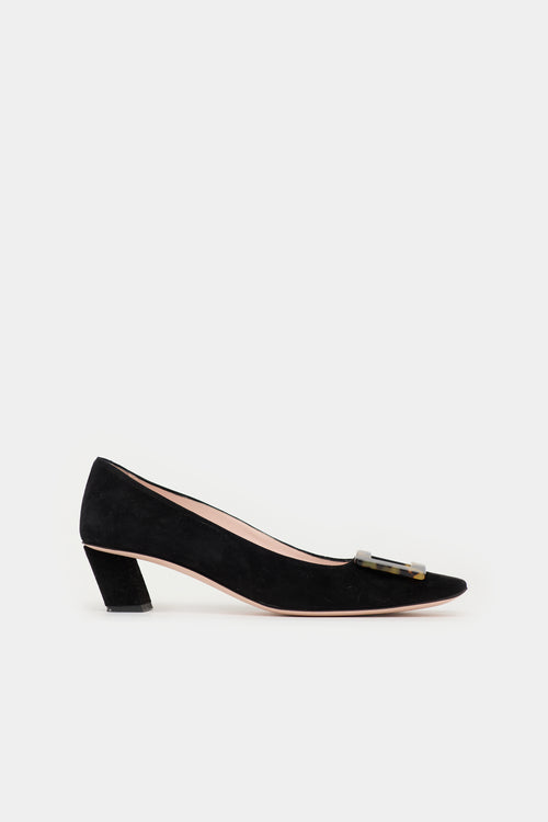 Roger Vivier Suede Belle Vivier  Pump