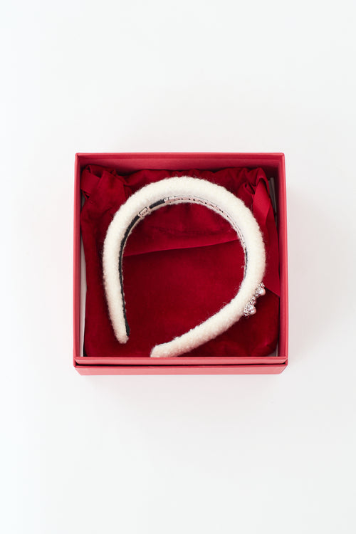 Roger Vivier Bouclé Efflorescence Headband