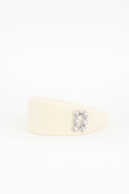 Roger Vivier Bouclé Efflorescence Headband