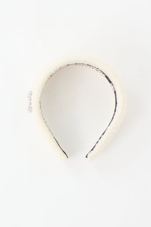 Roger Vivier Bouclé Efflorescence Headband