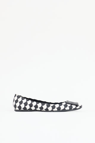 Roger Vivier Printed Leather Flat