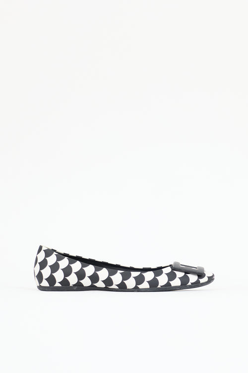 Roger Vivier Printed Leather Flat