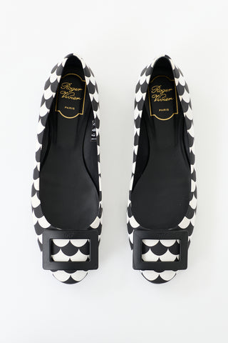 Roger Vivier Printed Leather Flat