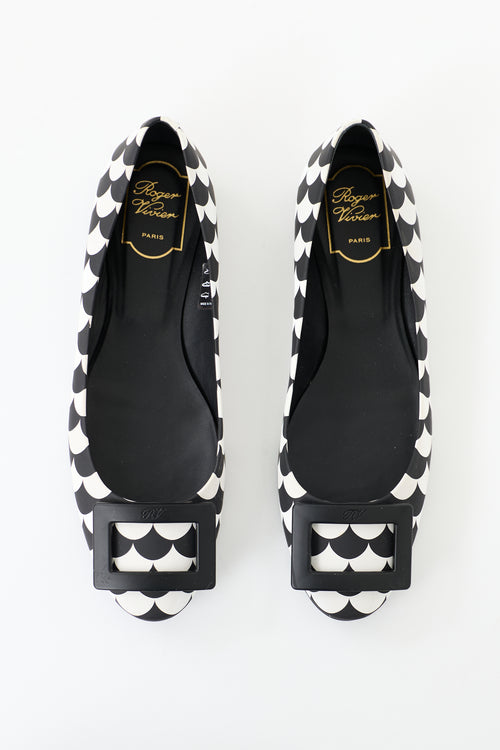 Roger Vivier Printed Leather Flat