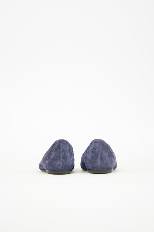 Roger Vivier Suede Gommette Ballet Flat