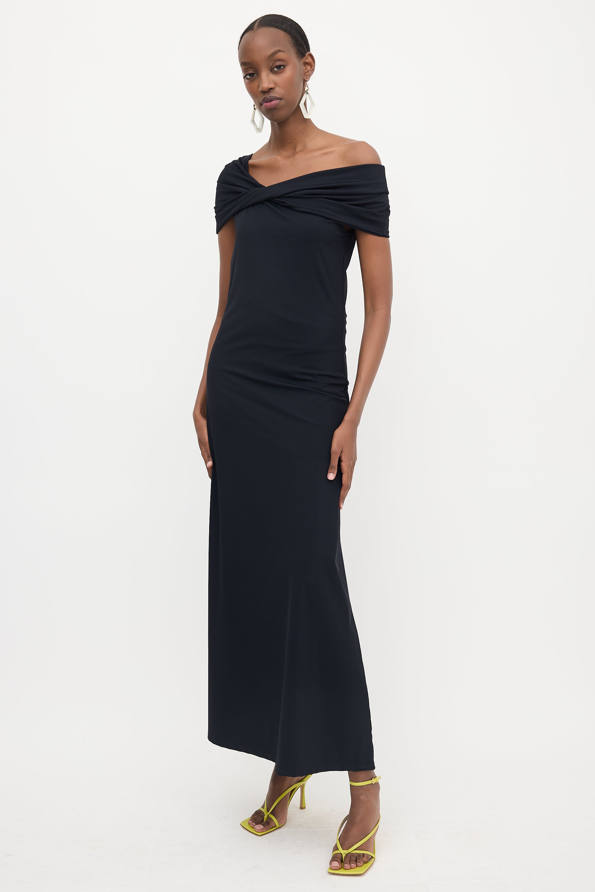 Róhe Off Shoulder Maxi Dress
