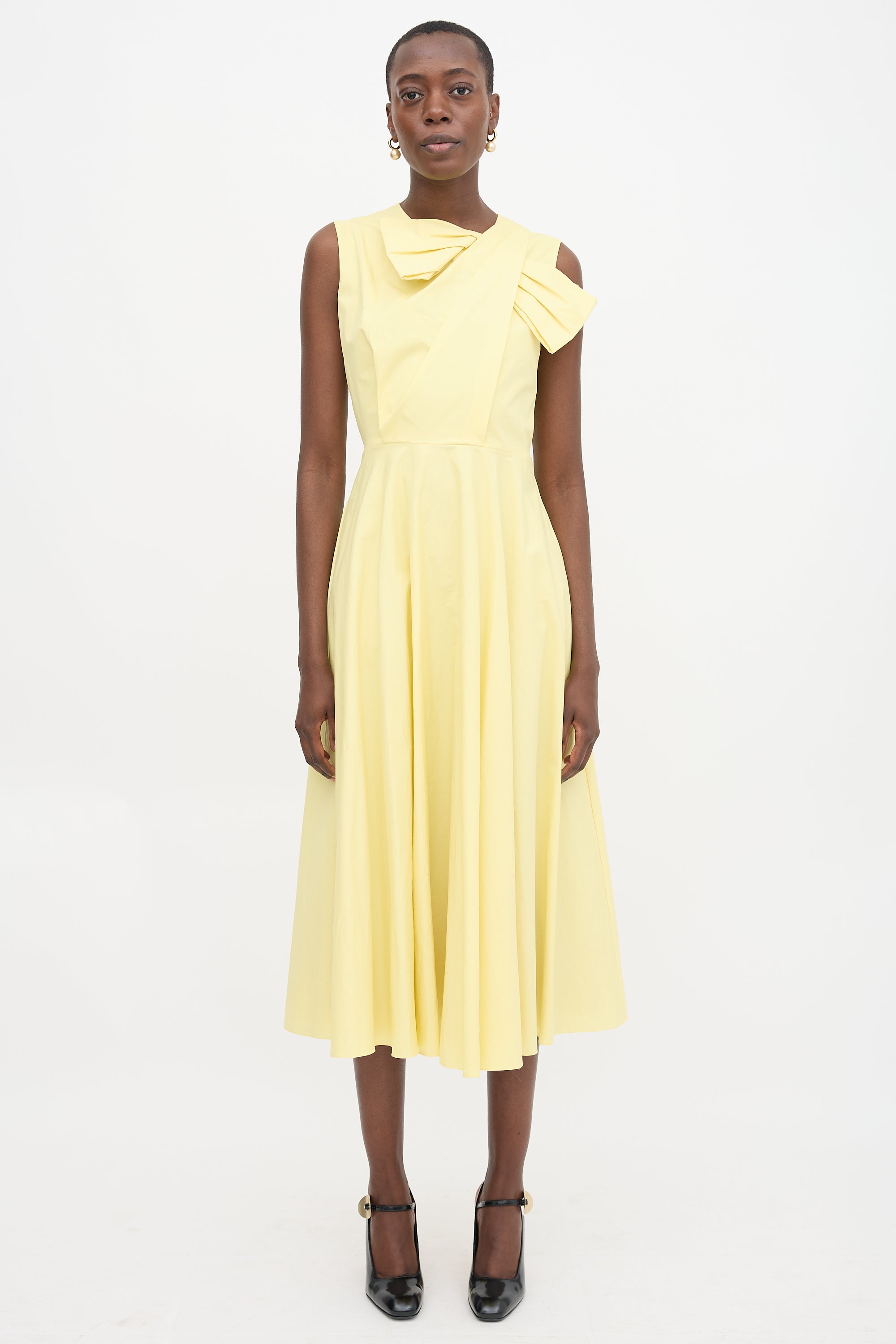 Roksanda Crepe Brigitte Bow Dress