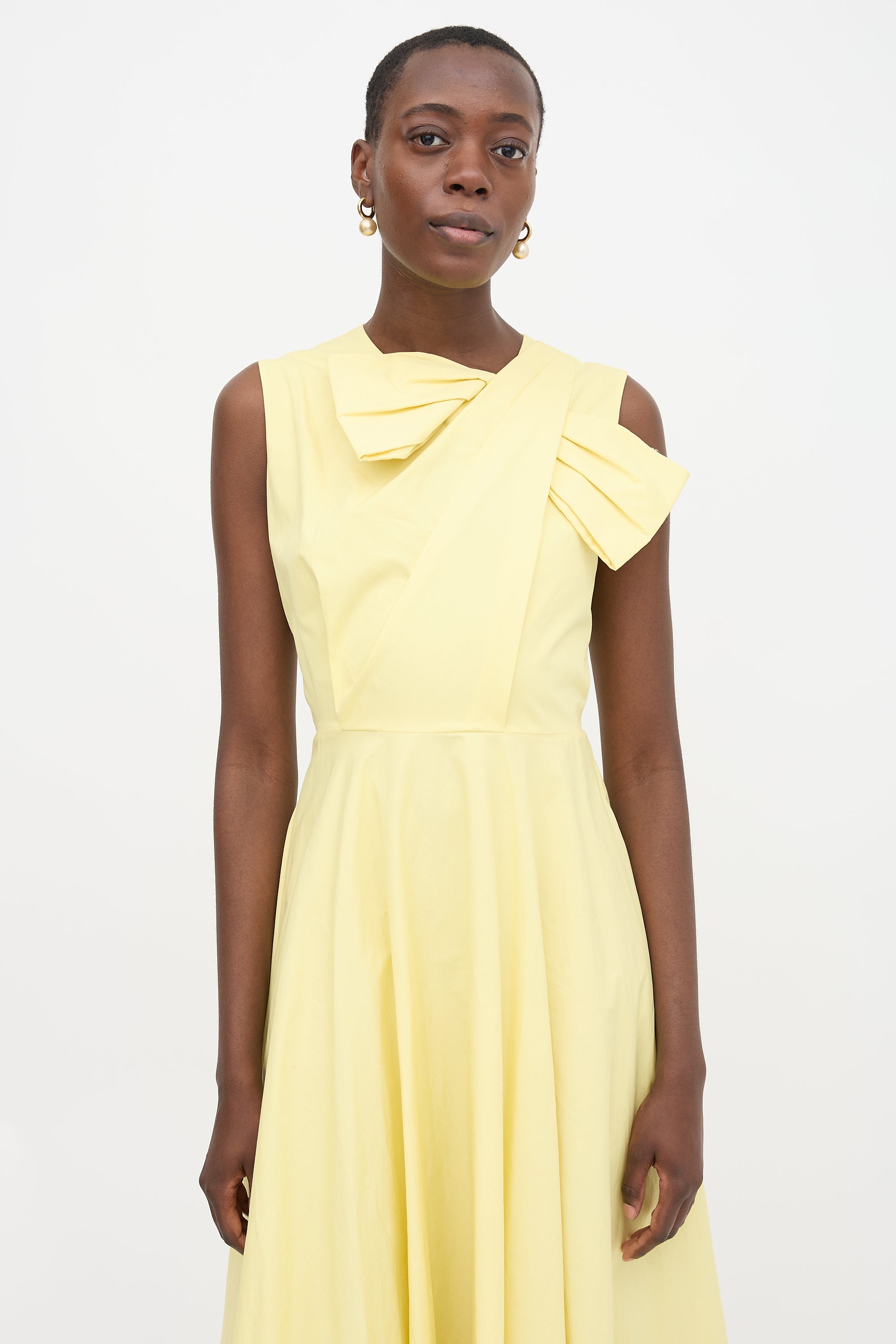 Roksanda Crepe Brigitte Bow Dress