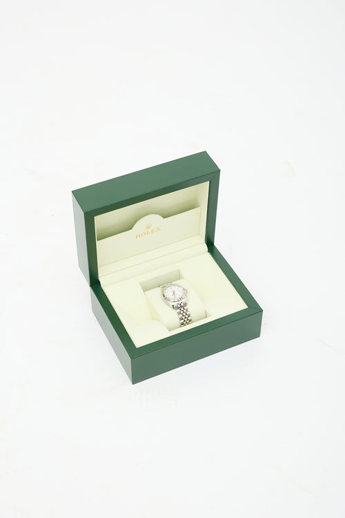 Rolex White Gold & Diamond Oyster Lady Datejust Automatic Watch