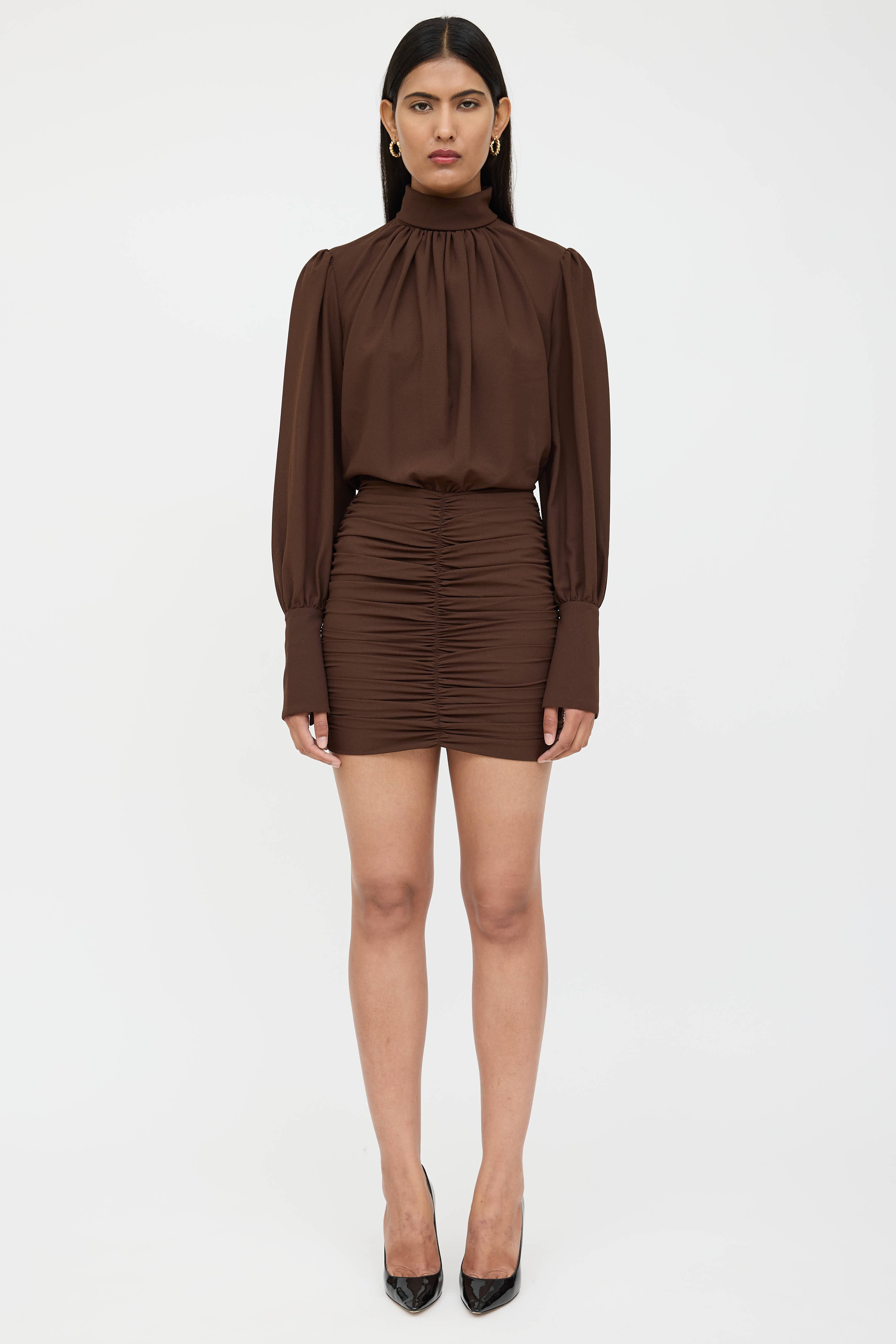 Ronny Kobo Pleated Yebba Dress