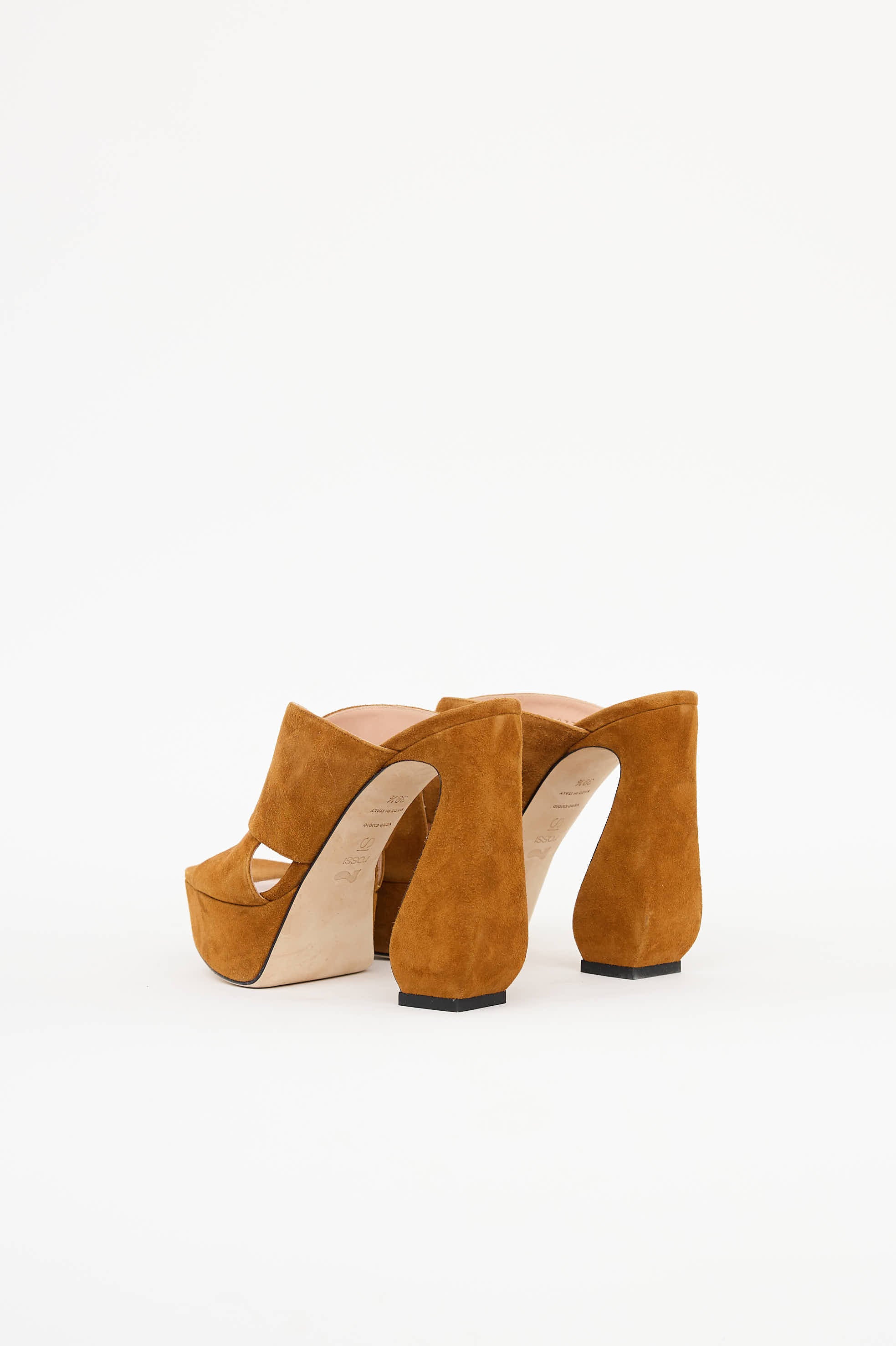 Sergio Rossi Suede Strappy Mule