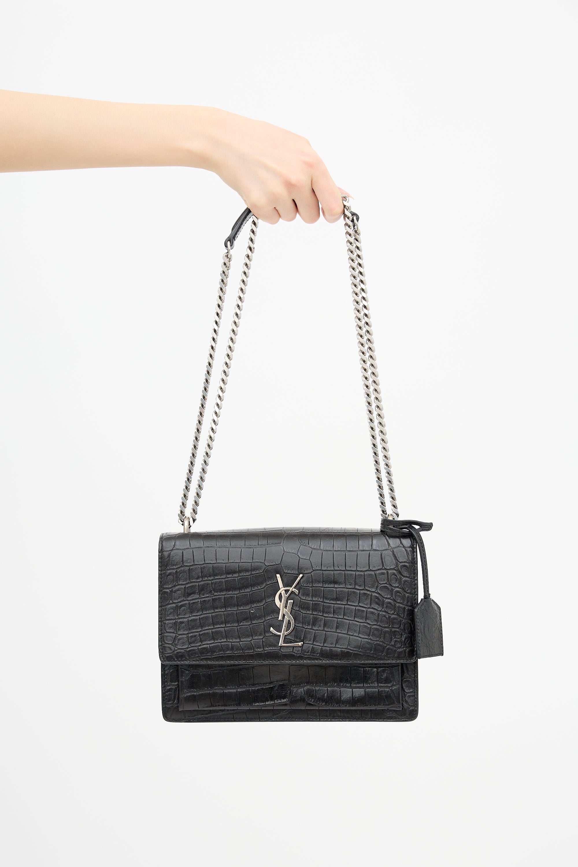 Saint Laurent Leather Medium Sunset Bag